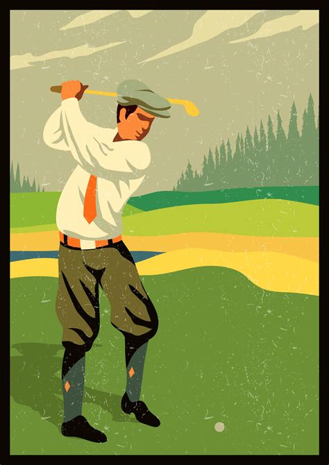 Retro Vintage Golf 182442 Vector Art at Vecteezy