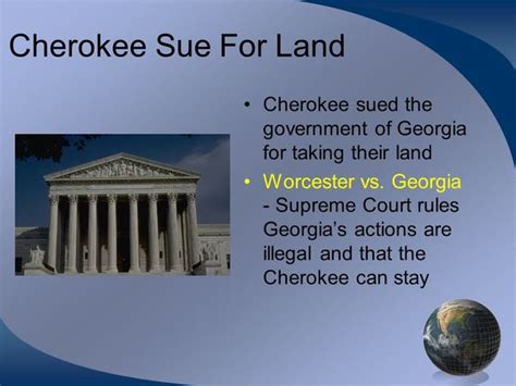 When the supreme court ruled that the cherokee indians had the right to be recognized as a sovereign group of people, an andrew jackson ignored their sure he could ignore it. U. S. American Indian Policy and Its Impacts timeline ...