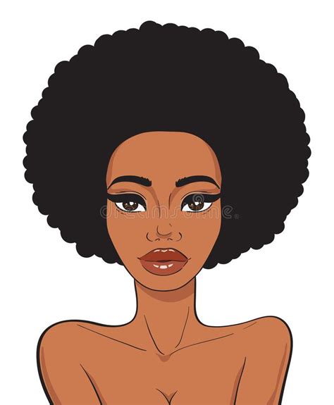 African Woman Clip Art Or T Shirt Design Stock Image Image Of Pattern