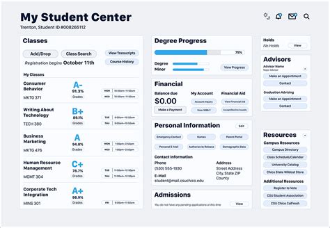 Student Portal Interface Redesign On Behance