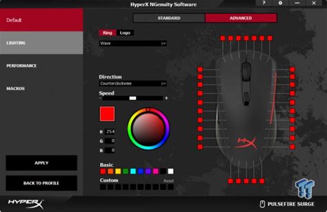 Hyperx gives you as much control as you want. HyperX Pulsefire Surge RGB Gaming Mouse Review (Page 6 HyperX NGenuity Software) | TweakTown