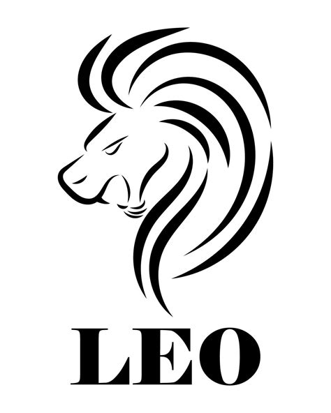 Leo zodiac line art vector eps 10 2174337 Vector Art at Vecteezy