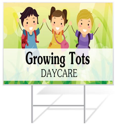 Daycare Lawn Signs Order Online Today