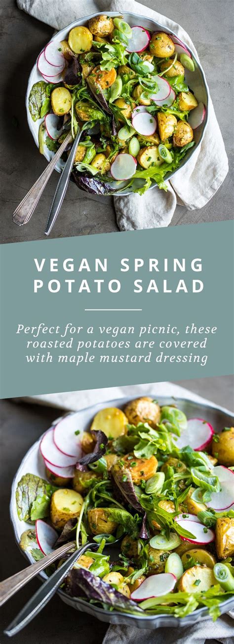 Vegan Potato Salad With Maple Mustard Dressing Vegan Potato Salads