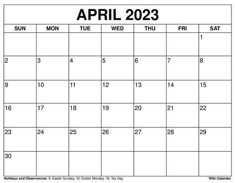 April 2022 Calendar Template Free Printable Calendar Com