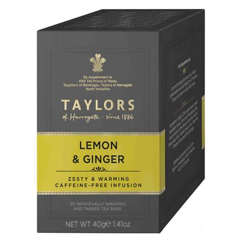 Top Food Feinkost Taylors Of Harrogate Lemon And Ginger 40g 20