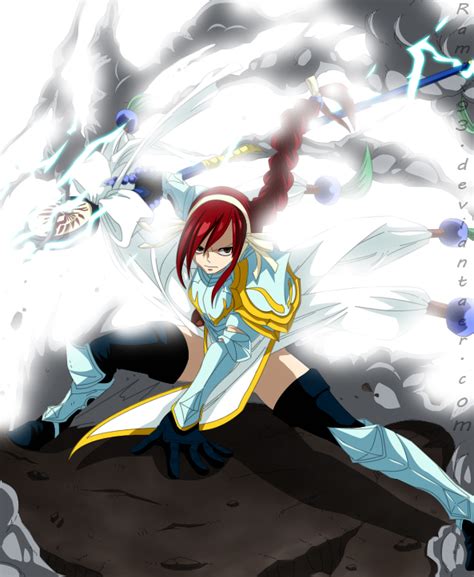 Erza Scarlet Lightning Empress Armor By Cursedicedragon On Deviantart