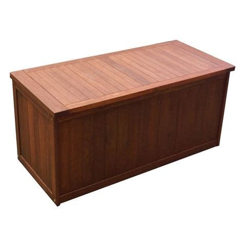 Natural Shorea Wooden Outdoor Cushion Storage Box Buy Outdoor Storage