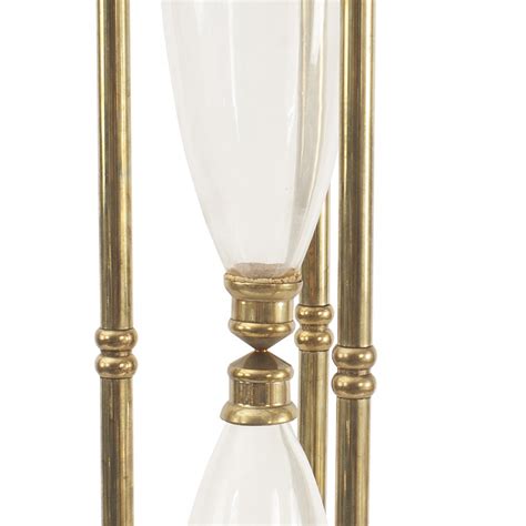 Mid Century Large Brass Hourglass