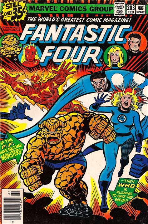 Fantastic Four 203 Feb Vintage Comics Covers Marvel Comics Vintage