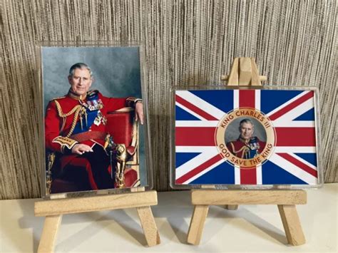 King Charles Iii 3rd Coronation Day 2023 Jumbo Fridge Magnet Set