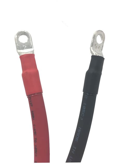 Black 18 Inch Battery Strap Cable Lead With 2 Ring Terminal Vehicle Parts And Accessories In Car