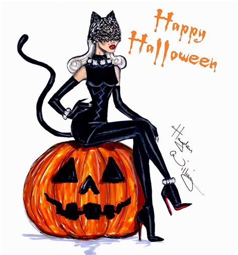 Hayden Williams Fashion Illustrations Happy Halloween