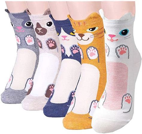Cat Cute Socks Tmvok Women Girls Animal Design Casual Cotton Novelty