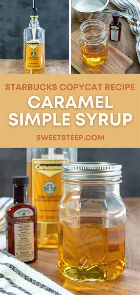 Starbucks Caramel Syrup Copycat Recipe Caramel Syrup Recipe