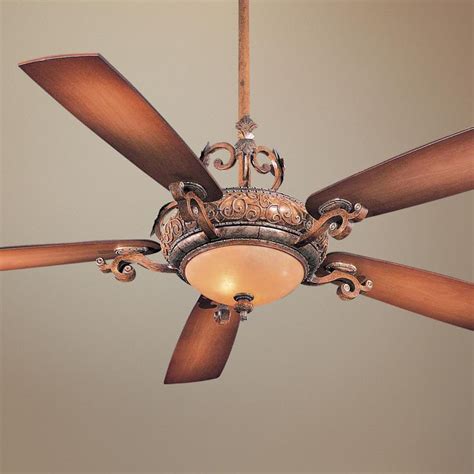 Certainly, ceiling fans with lights allow you to contribute to the layered lighting design of your room. 56" Minka Aire Napoli Tuscan Patina Ceiling Fan ...