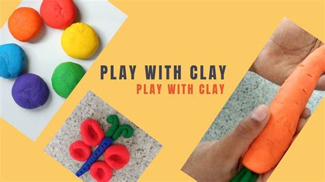 Kids Playing With Clay Easy Kids Clay Art Youtube