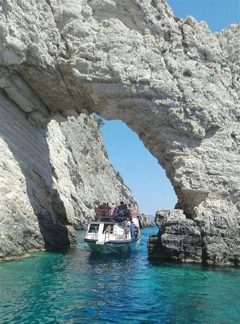 Zante Islanb Greeceglass Bottom Boat Keri Caves Visiting Greece