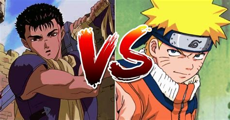 Qual é O Melhor Anime Berserk Vs Naruto Por Colégio Geek