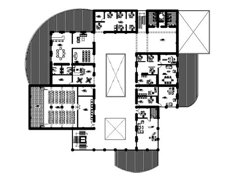 Corporate Office Floor Plan Defined In This Autocad File This File