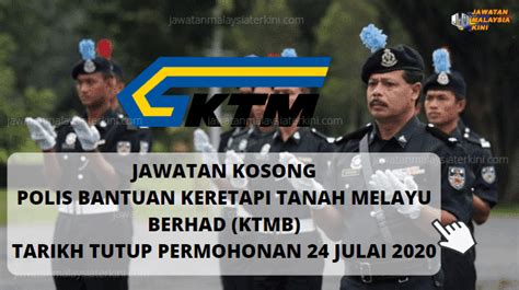 Seluruh malaysia tarikh permohonan dibuka: JAWATAN KOSONG POLIS BANTUAN (KP10G12) KERETAPI TANAH ...
