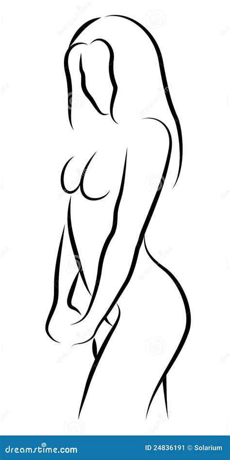 Nude Woman Stock Vector Illustration Of Erotic Clip