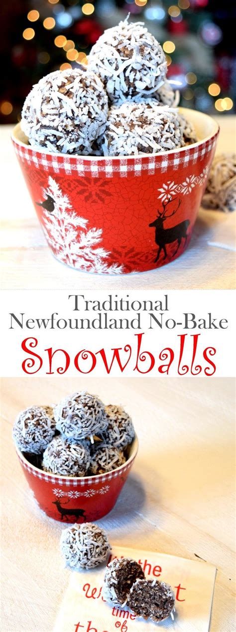 The tradition is to have turkey with vegetables. Traditional Newfoundland No-Bake Snowballs | Cookies ...
