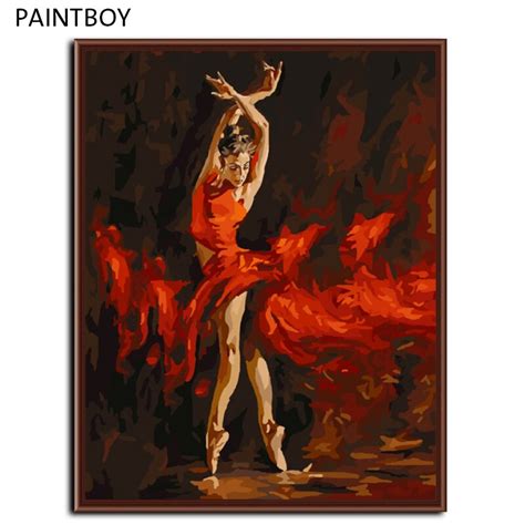 Paintboy Framed Picture Diy Oil Painting By Numbers Diy Digital Canvas