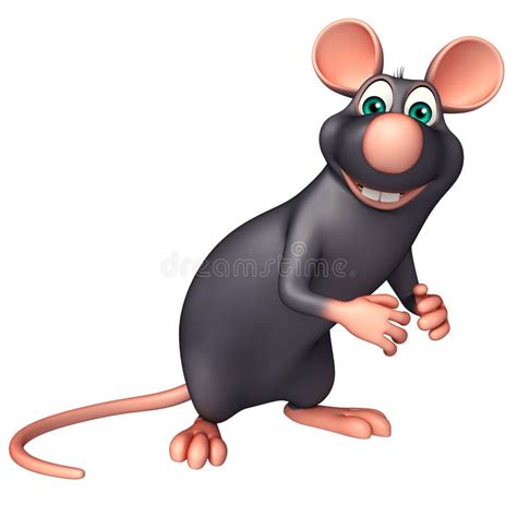 Funny Rat Cartoon Character Stock Illustration Illustration Of