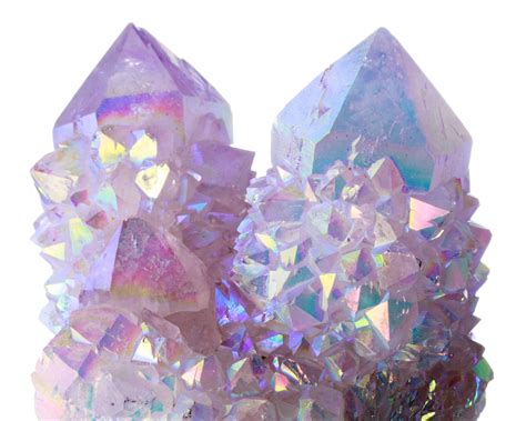 Transparentgems “ Rainbow Aura Quartz ” With Images Crystals