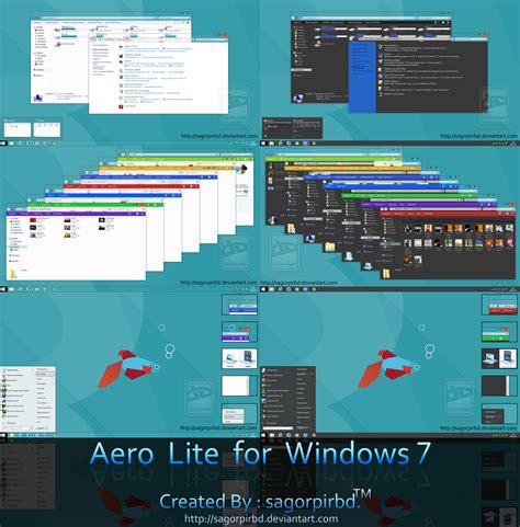 Aero Lite 881 Theme For Windows 7 By Sagorpirbd On Deviantart