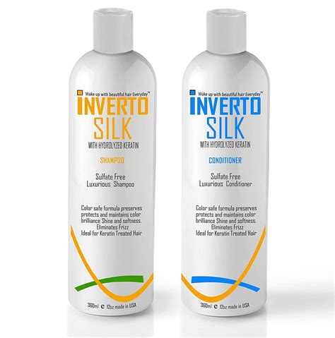 Buy Inverto Silk Luxurious Keratin Shampoo And Conditioner Set For