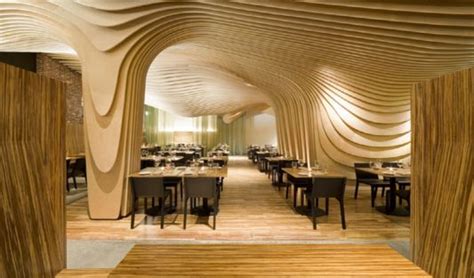 Banq Restaurant Interior Unique Design Ceiling