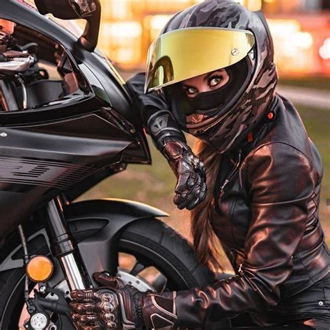 Pin By 🌹 ️lederlady ️🌹 On Motorrad Girls ️ Motorcycle Girl Motorbike