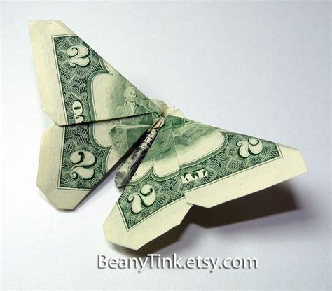 Origami Butterfly Dollar Embroidery And Origami