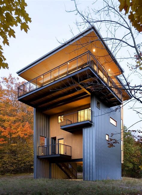 Tower House Sustainable Retreat By Prentiss Balance Wickline Architects