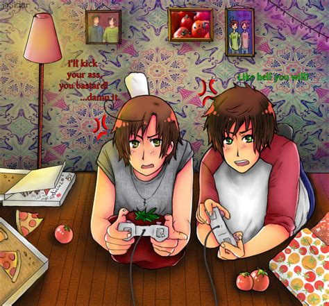 Aph Playing Video Games By Jaskierka On Deviantart
