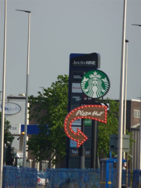 Starbucks And Pizza Hut Junction Nine Retail Park Winwick Quay