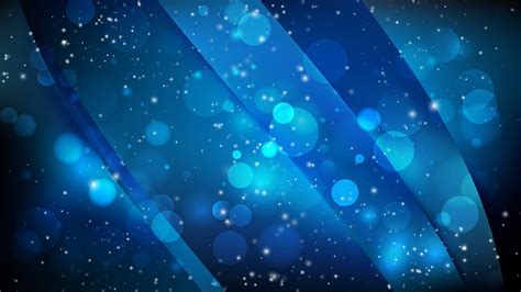 Abstract Cool Blue Blurred Bokeh Background Design Eps Ai Vector