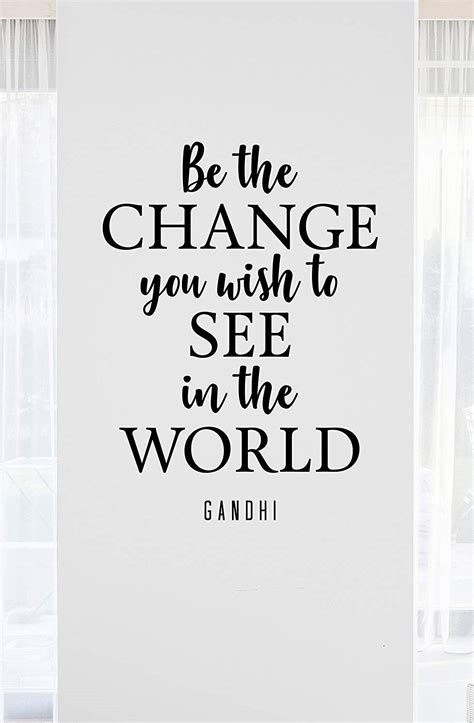 Be The Change You Wish To See In The World Scandinavian Poster Home