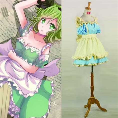 Cosplaydiy Womens Dress Vocaloid Gumi Megpoid Costume Cosplay For