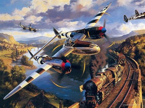 Free Download World War 2 Aircraft Paintings Hd Walls Find Wallpapers