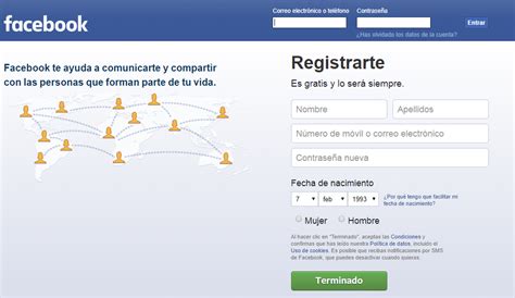 Iniciar Sesión En Facebook Entrar O Crear Cuenta En Facebook Español