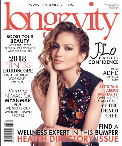Jennifer Lopez In Longevity Magazine February 2018