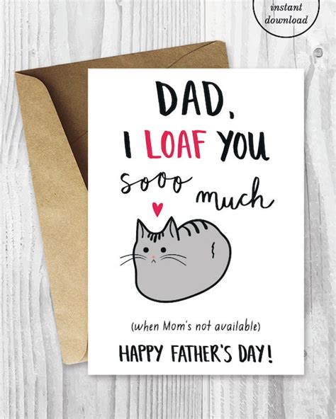 Funny Printable Fathers Day Card Free Printable Diy 24 Free Printable