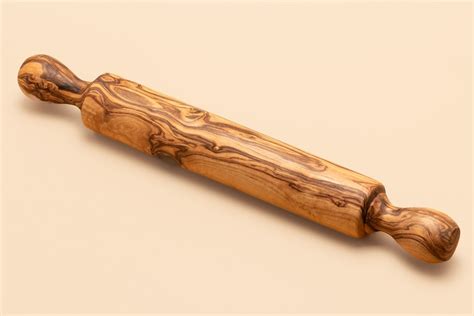 Olive Wood Rolling Pin Baking Roller Olivewood Natural Wood Embossed Rolling Pin Embossed
