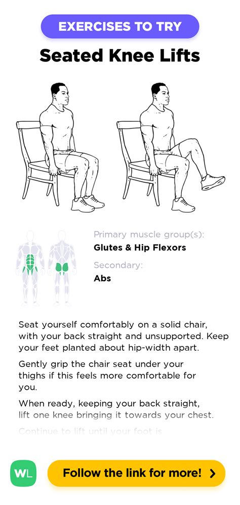 Seated Knee Lifts Elevations Workoutlabs Exercise Guide