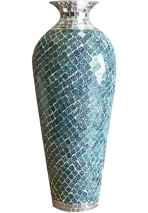 Inspirational Tall Floor Vase Blue Hadir
