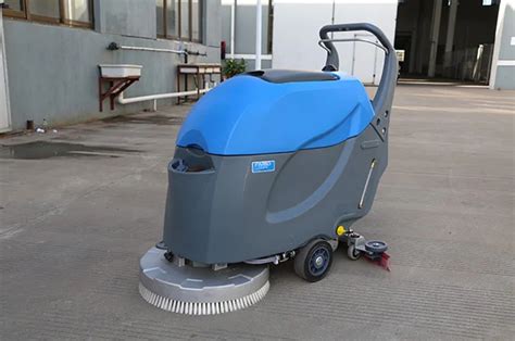 Factory Wholesale Automatic Hand Push Floor Scrubber With Drive Motor