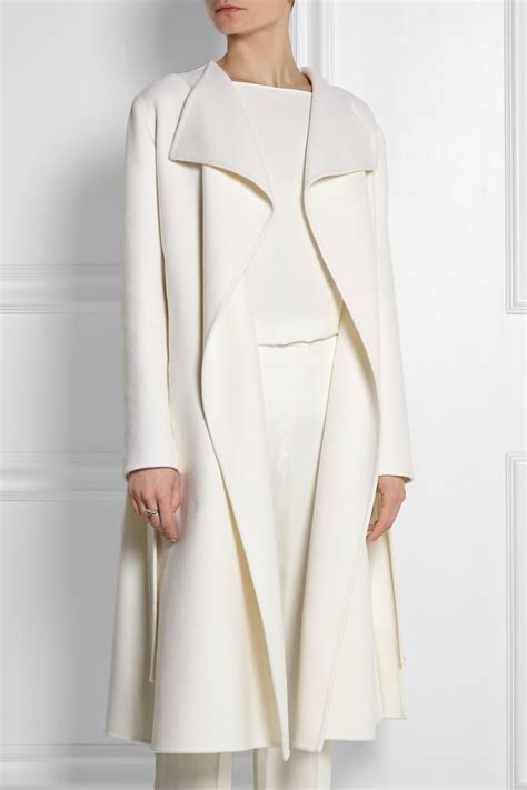 Lyst Fendi Cashmere Coat In White